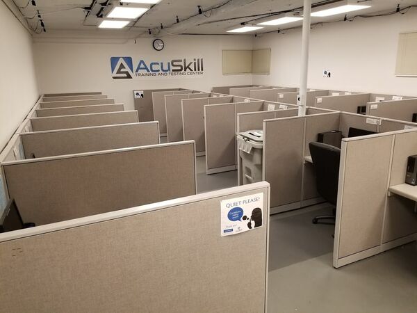 AcuSkill testing room with 23 individual stations