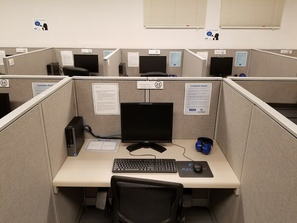 Individual testing station with dedicated camera